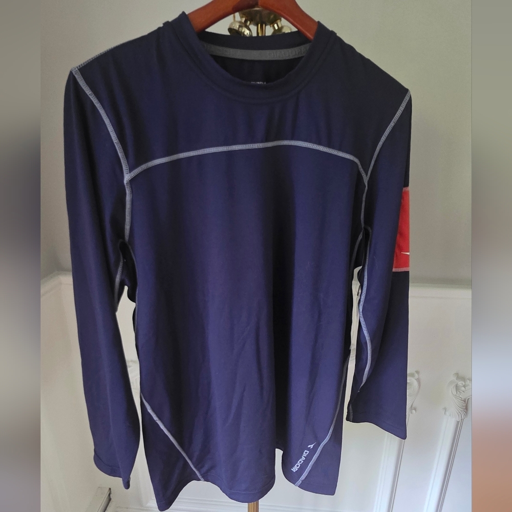 Navy Long Sleeve Athletic Shirt
